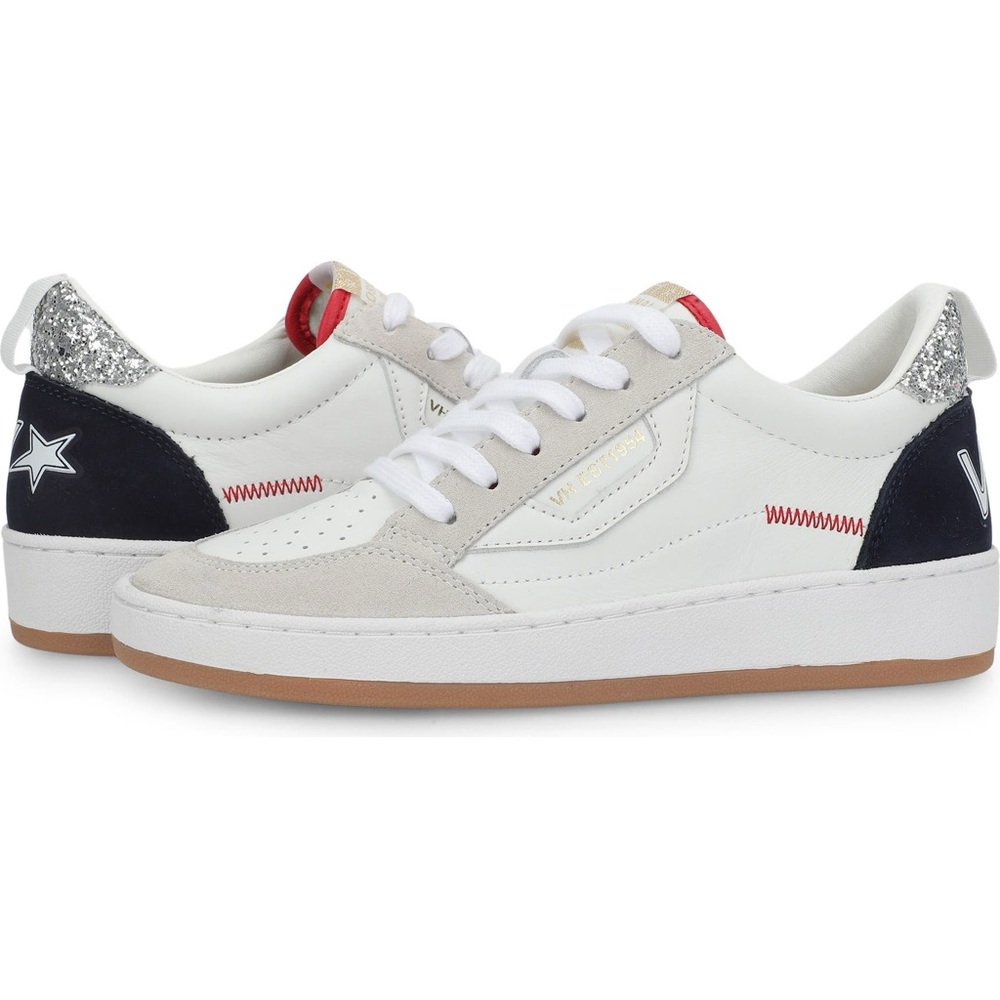 Vintage Havana Swag in White/Gray/Blue Size 9